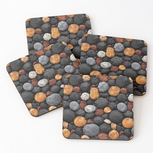 Item preview, Dark Grey and Brown River Pebbles Texture designed and sold by Piotrek0001.