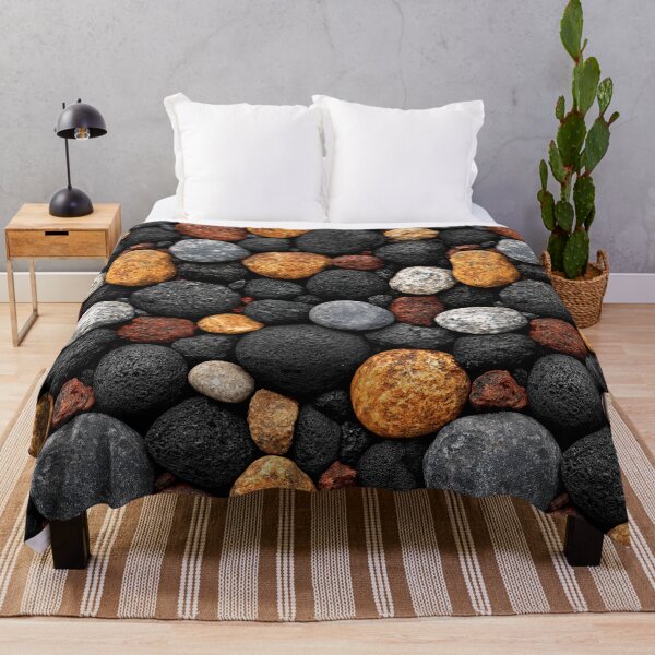 Item preview, Dark Grey and Brown River Pebbles Texture designed and sold by Piotrek0001.