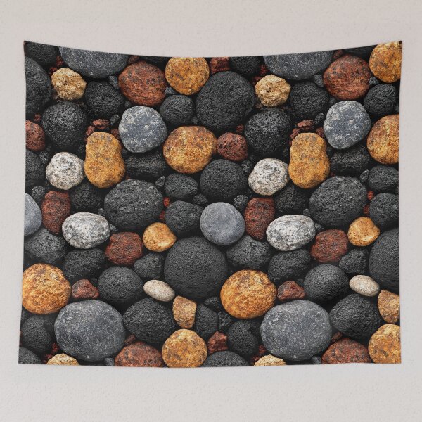 Item preview, Dark Grey and Brown River Pebbles Texture designed and sold by Piotrek0001.