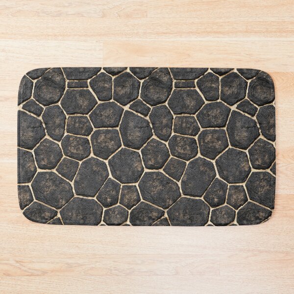 Item preview, Dark Grey Hexagon Paving Stone Mosaic designed and sold by Piotrek0001.