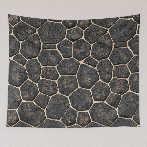 Item preview, Dark Grey Hexagon Paving Stone Mosaic designed and sold by Piotrek0001.