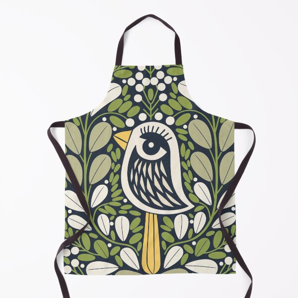 Artikelvorschau, Skandinavischer botanischer Vogel-Kunstdruck | Skurriler Volksvogel entworfen und verkauft von Filora Atelier | Bird Art.