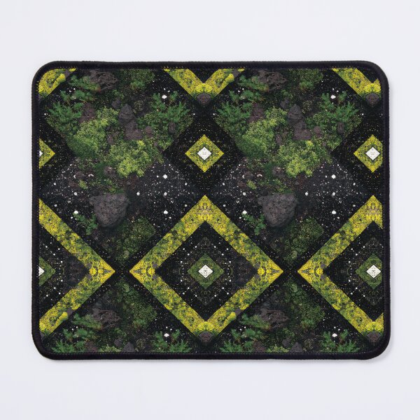 Item preview, Dark Night Forest with Green Geometric Lines designed and sold by Piotrek0001.