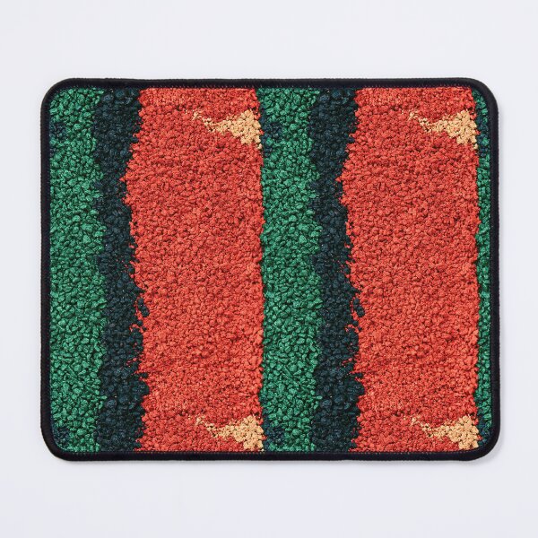 Item preview, Red Brick Texture with Green Vertical Stripe designed and sold by Piotrek0001.