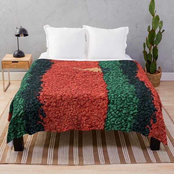 Item preview, Red Brick Texture with Green Vertical Stripe designed and sold by Piotrek0001.