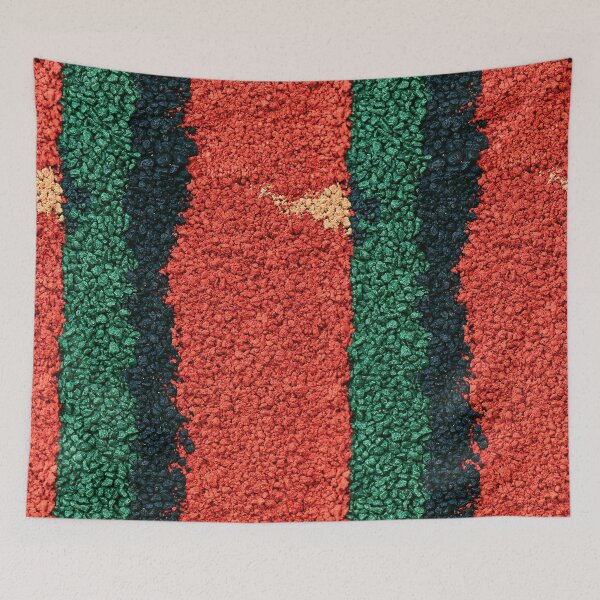 Item preview, Red Brick Texture with Green Vertical Stripe designed and sold by Piotrek0001.