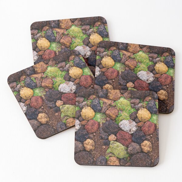 Item preview, Brown Rocks Covered in Green Moss Texture designed and sold by Piotrek0001.
