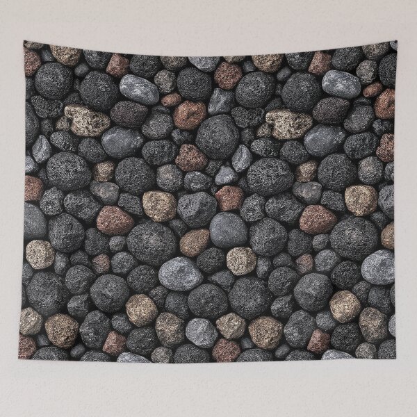 Item preview, Smooth Grey Charcoal Stones Dense Pattern designed and sold by Piotrek0001.