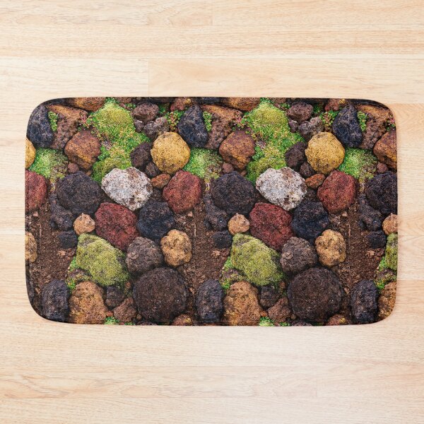 Item preview, Brown Rocks Covered in Green Moss Texture designed and sold by Piotrek0001.