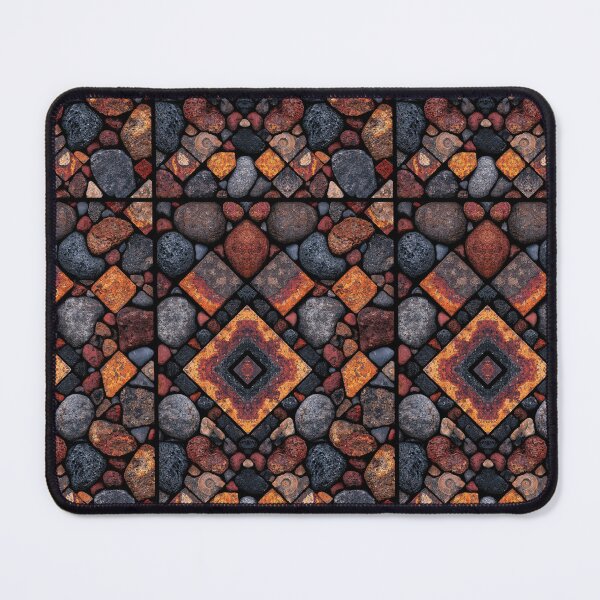 Item preview, Dark Red and Brown Mosaic Stone Tiles designed and sold by Piotrek0001.