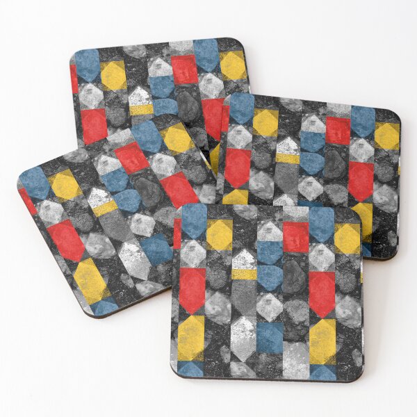 Item preview, Abstract Mondrian Style Geometric Paint Blocks designed and sold by Piotrek0001.