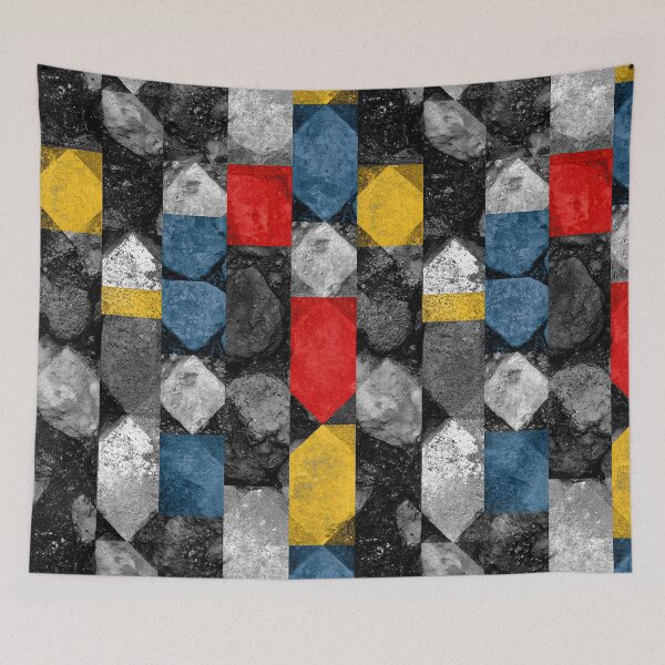 Item preview, Abstract Mondrian Style Geometric Paint Blocks designed and sold by Piotrek0001.