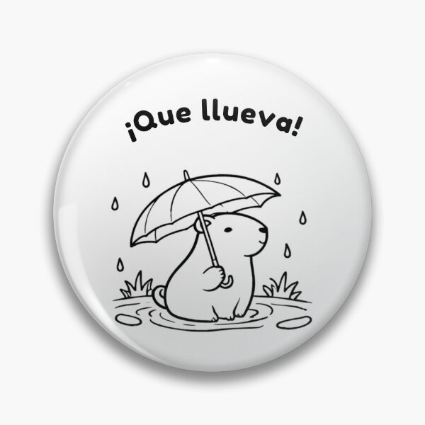 Item preview,  Spanish Capibara Que llueva– Cute Minimalist Design designed and sold by PAPIRO SIGLO XXI.