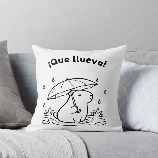 Item preview,  Spanish Capibara Que llueva– Cute Minimalist Design designed and sold by PAPIRO SIGLO XXI.