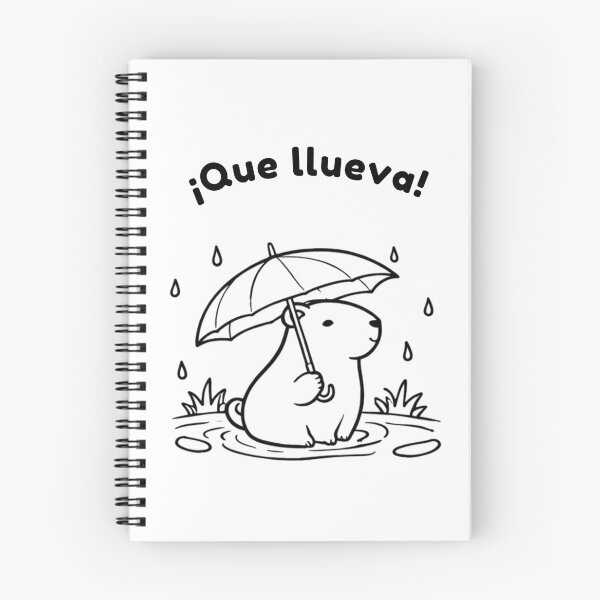 Item preview,  Spanish Capibara Que llueva– Cute Minimalist Design designed and sold by PAPIRO SIGLO XXI.