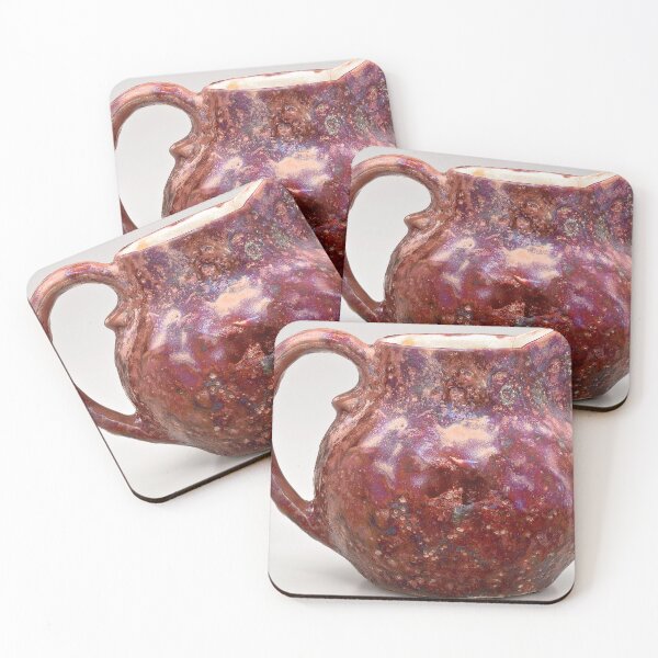 Item preview, Blue Pottery Pitcher Design | Art Nouveau designed and sold by GammaRay.