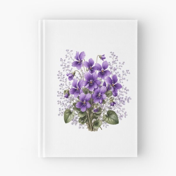 Item preview, Vintage Violet Bouquet Botanical Illustration Watercolor Purple Flowers designed and sold by Panom Suavichien.