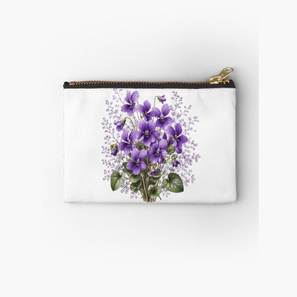 Item preview, Vintage Violet Bouquet Botanical Illustration Watercolor Purple Flowers designed and sold by Panom Suavichien.