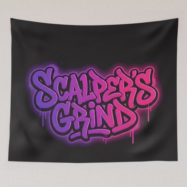 Item preview, Scalper's Grind - Neon Graffiti Day Trading Aesthetic designed and sold by PatysArt.