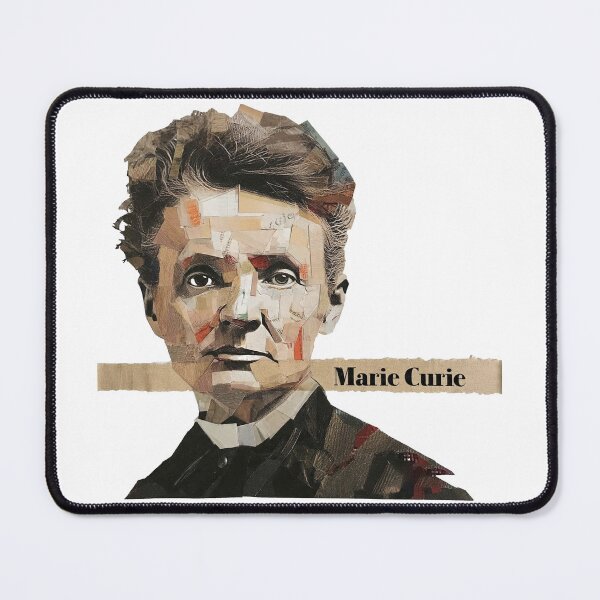Item preview, Marie Curie – Scientific Collage Portrait Art Print | Women in Science Feminist Poster designed and sold by OzzFrequency.