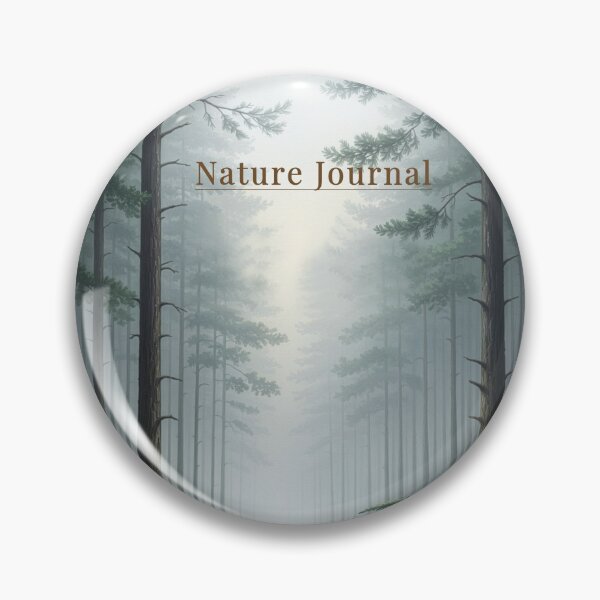 Item preview, Nature journal misty forest path watercolor fern woodland art designed and sold by icemanphotos.