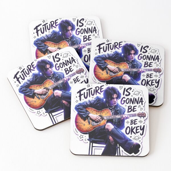Item preview, Suga Future Is Gonna Be Okay Sticker – BTS Yoongi Guitar Aesthetic designed and sold by Zaydroid.