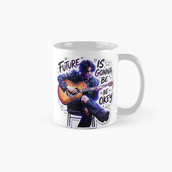 Item preview, Suga Future Is Gonna Be Okay Sticker – BTS Yoongi Guitar Aesthetic designed and sold by Zaydroid.