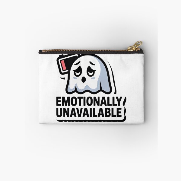 Item preview, Emotionally Unavailable Low Battery Ghost designed and sold by PrintologyAura.