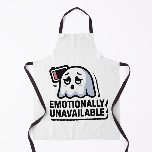 Item preview, Emotionally Unavailable Low Battery Ghost designed and sold by PrintologyAura.