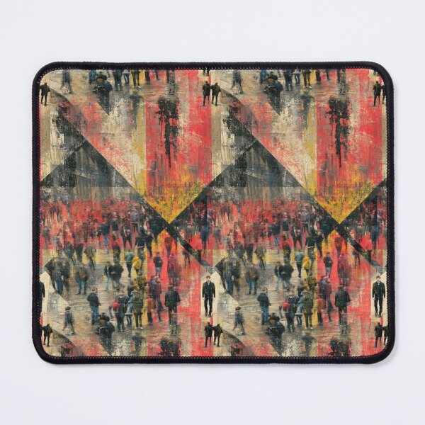Item preview, Abstract Red and Grey Urban Decay Collage designed and sold by Piotrek0001.