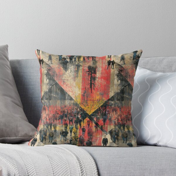 Item preview, Abstract Red and Grey Urban Decay Collage designed and sold by Piotrek0001.