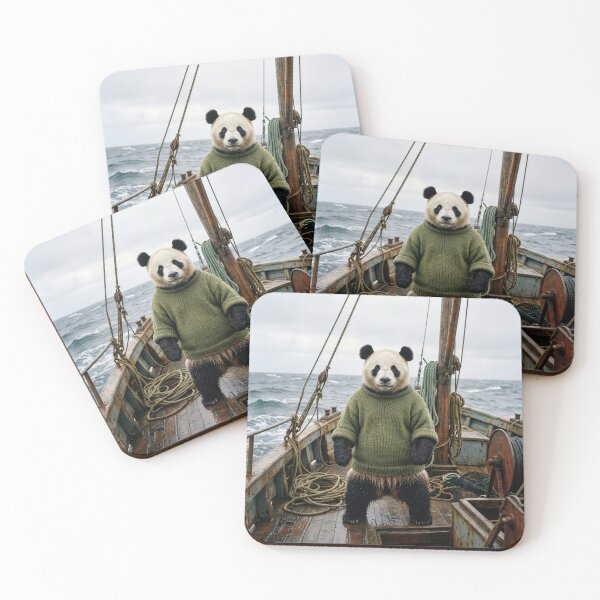 Item preview, Panda Fishes the Rough Waters of the North Sea designed and sold by Tridentulus.