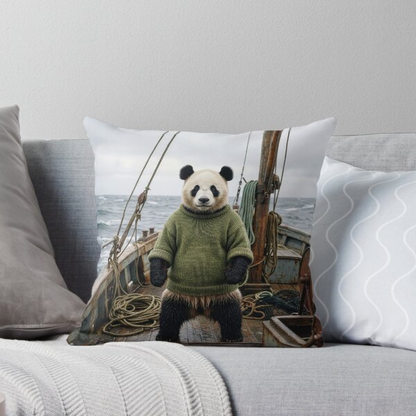 Item preview, Panda Fishes the Rough Waters of the North Sea designed and sold by Tridentulus.