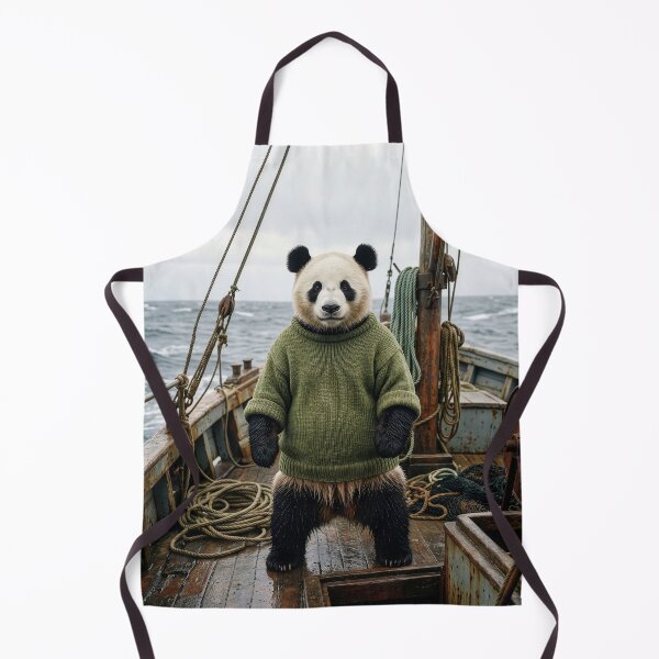 Item preview, Panda Fishes the Rough Waters of the North Sea designed and sold by Tridentulus.