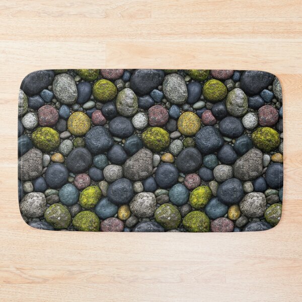 Item preview, Colorful River Stones Green Grey and Blue designed and sold by Piotrek0001.