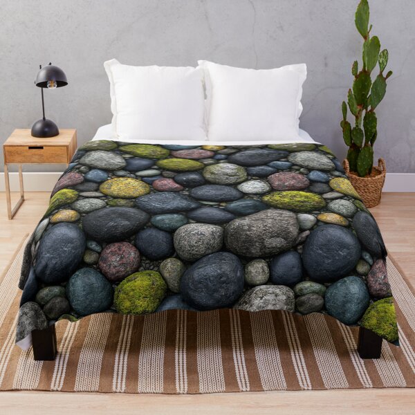 Item preview, Colorful River Stones Green Grey and Blue designed and sold by Piotrek0001.