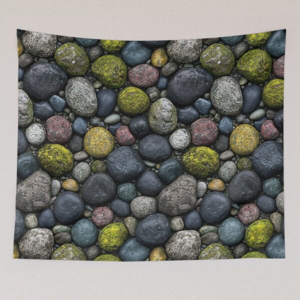 Item preview, Colorful River Stones Green Grey and Blue designed and sold by Piotrek0001.