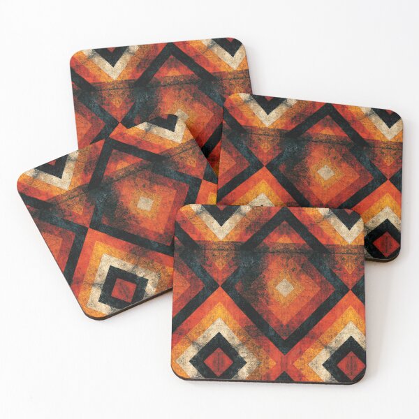 Item preview, Abstract Orange and Black Diamond Geometric designed and sold by Piotrek0001.