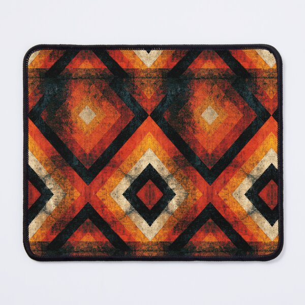 Item preview, Abstract Orange and Black Diamond Geometric designed and sold by Piotrek0001.