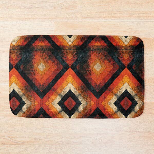 Item preview, Abstract Orange and Black Diamond Geometric designed and sold by Piotrek0001.