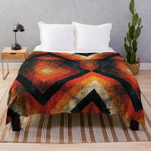 Item preview, Abstract Orange and Black Diamond Geometric designed and sold by Piotrek0001.