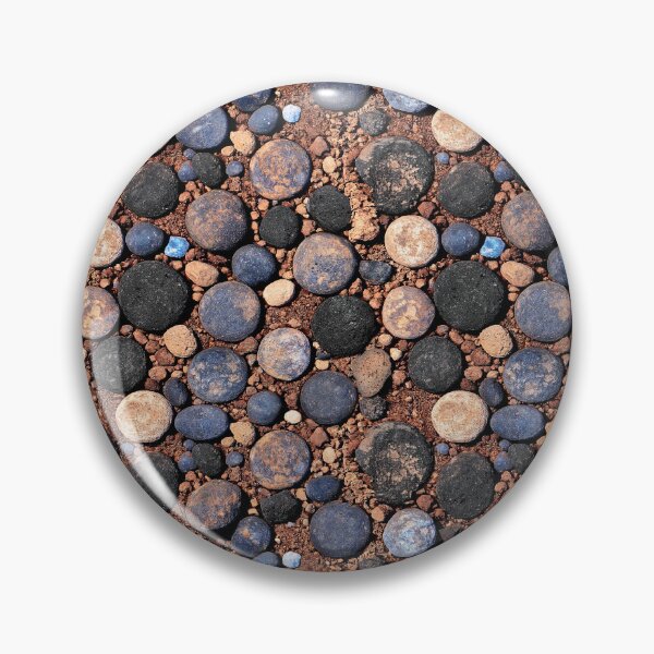 Item preview, Earthy Brown and Grey Round Pebble Mosaic designed and sold by Piotrek0001.