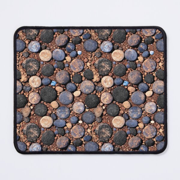 Item preview, Earthy Brown and Grey Round Pebble Mosaic designed and sold by Piotrek0001.