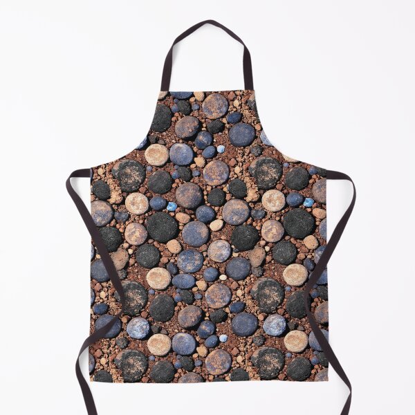 Item preview, Earthy Brown and Grey Round Pebble Mosaic designed and sold by Piotrek0001.