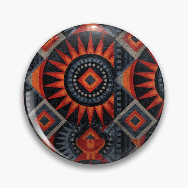 Item preview, Red and Black Tribal Sun Geometric Pattern designed and sold by Piotrek0001.