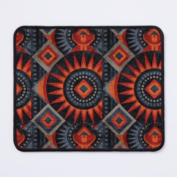 Item preview, Red and Black Tribal Sun Geometric Pattern designed and sold by Piotrek0001.
