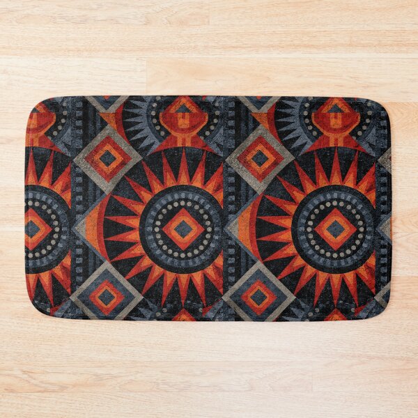Item preview, Red and Black Tribal Sun Geometric Pattern designed and sold by Piotrek0001.