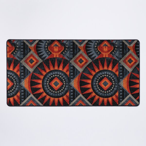 Item preview, Red and Black Tribal Sun Geometric Pattern designed and sold by Piotrek0001.