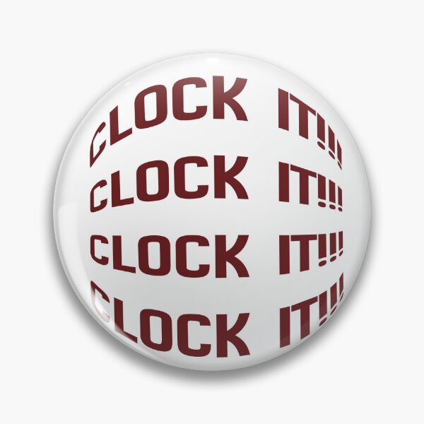 Item preview, Clock It Trending Gen Z Slang Bold Typography Design designed and sold by Trendilicious .
