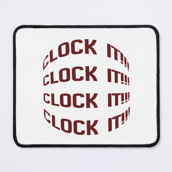 Item preview, Clock It Trending Gen Z Slang Bold Typography Design designed and sold by Trendilicious .